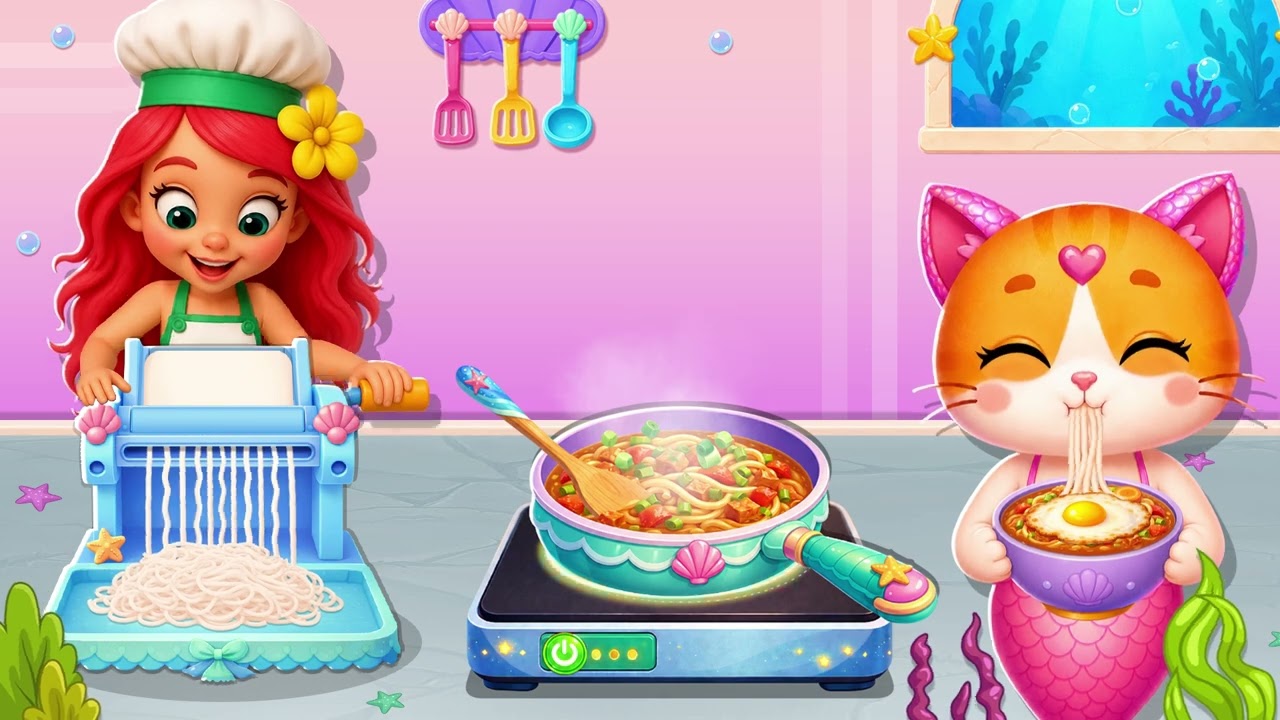 Cute Cat Ramen Challenge! Cooking Games: Kitchen Chef #cooking  #games  #diy  #bakery