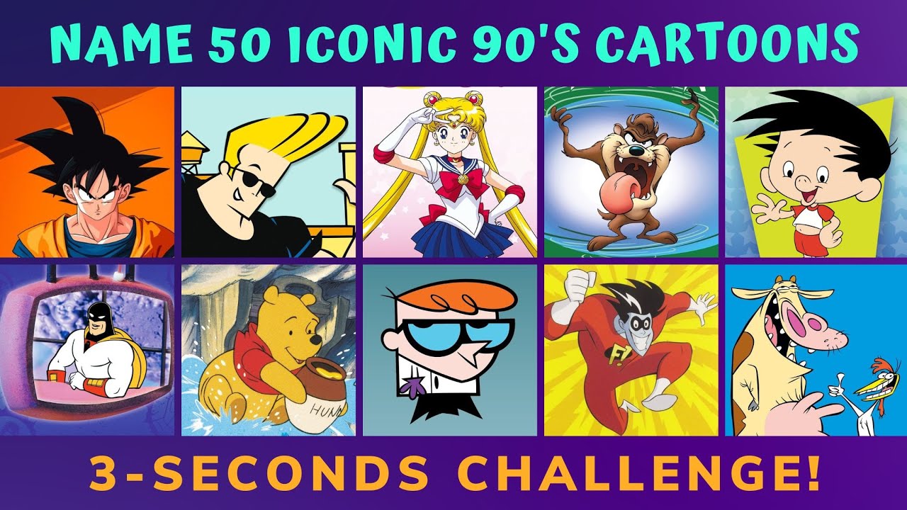 Name The 90s Cartoon in 3 Seconds (50 Cartoons!) ⚡ | 90s Trivia | Nostalgic Quiz