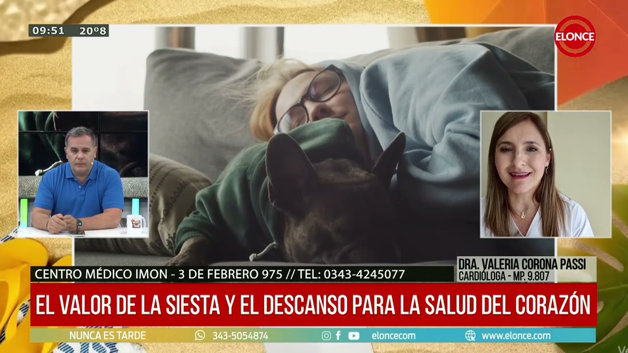 La siesta, un beneficio para la salud del corazón - 04/03/26