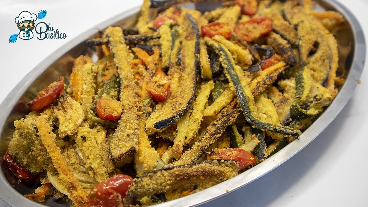 Verdure gratinate al forno. Croccanti e leggere