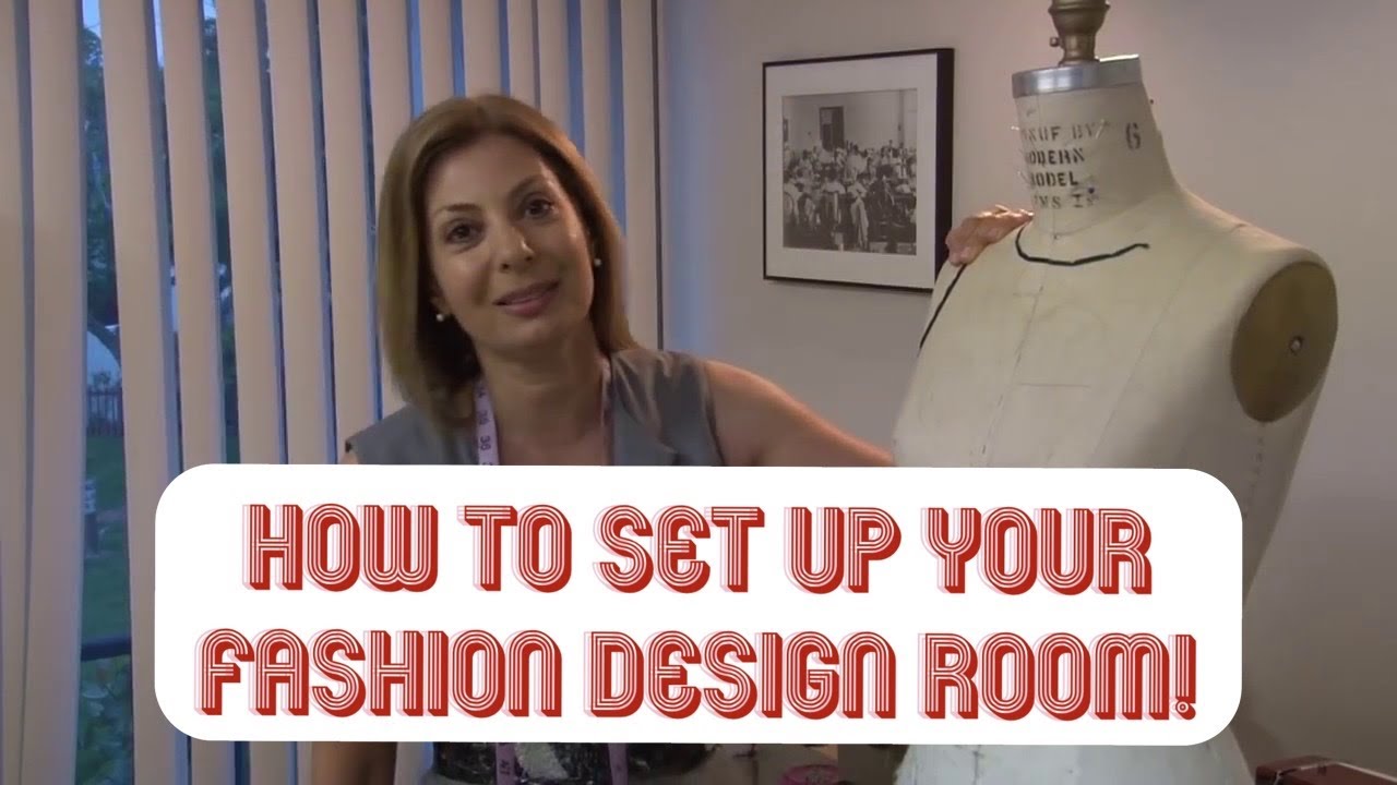 How To Set Up Your Fashion Design Room!