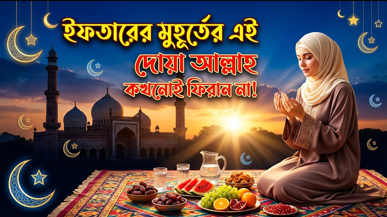 ইফতারের সময়ের দোয়া যা কখনো প্রত্যাখ্যাত হয় না | রমজানের শক্তিশালী প্রার্থনা