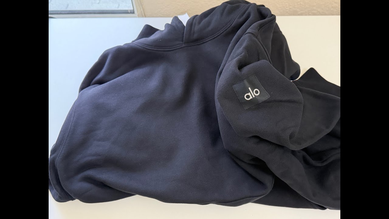 Alo Renown Heavy Weight Hoodie (color: Black) Unboxing! @Aloyoga​