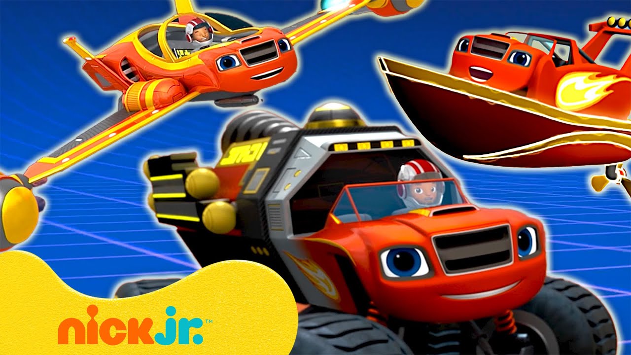 Blaze i mega maszyny | Blaze na Marsie: jego transformacje i wiele innych! | Nick Jr. Polska