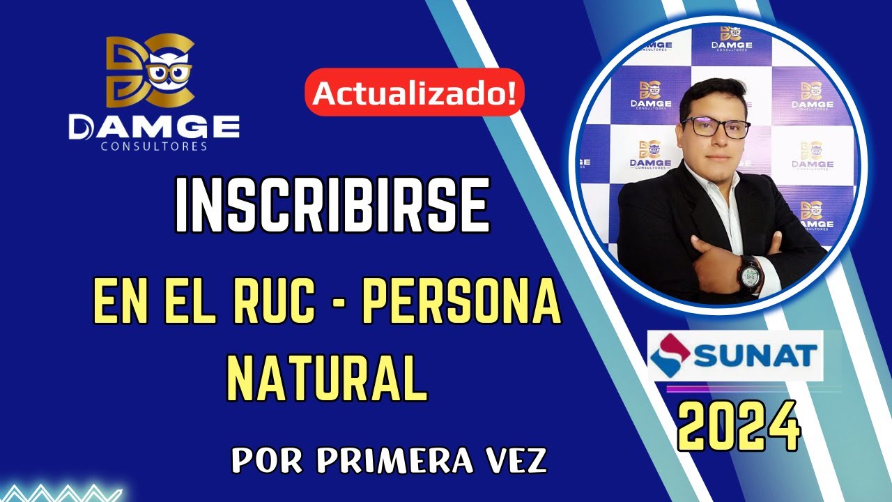 Como inscribirse en el RUC por primera vez como Persona Natural | SUNAT 2024 Actualizado