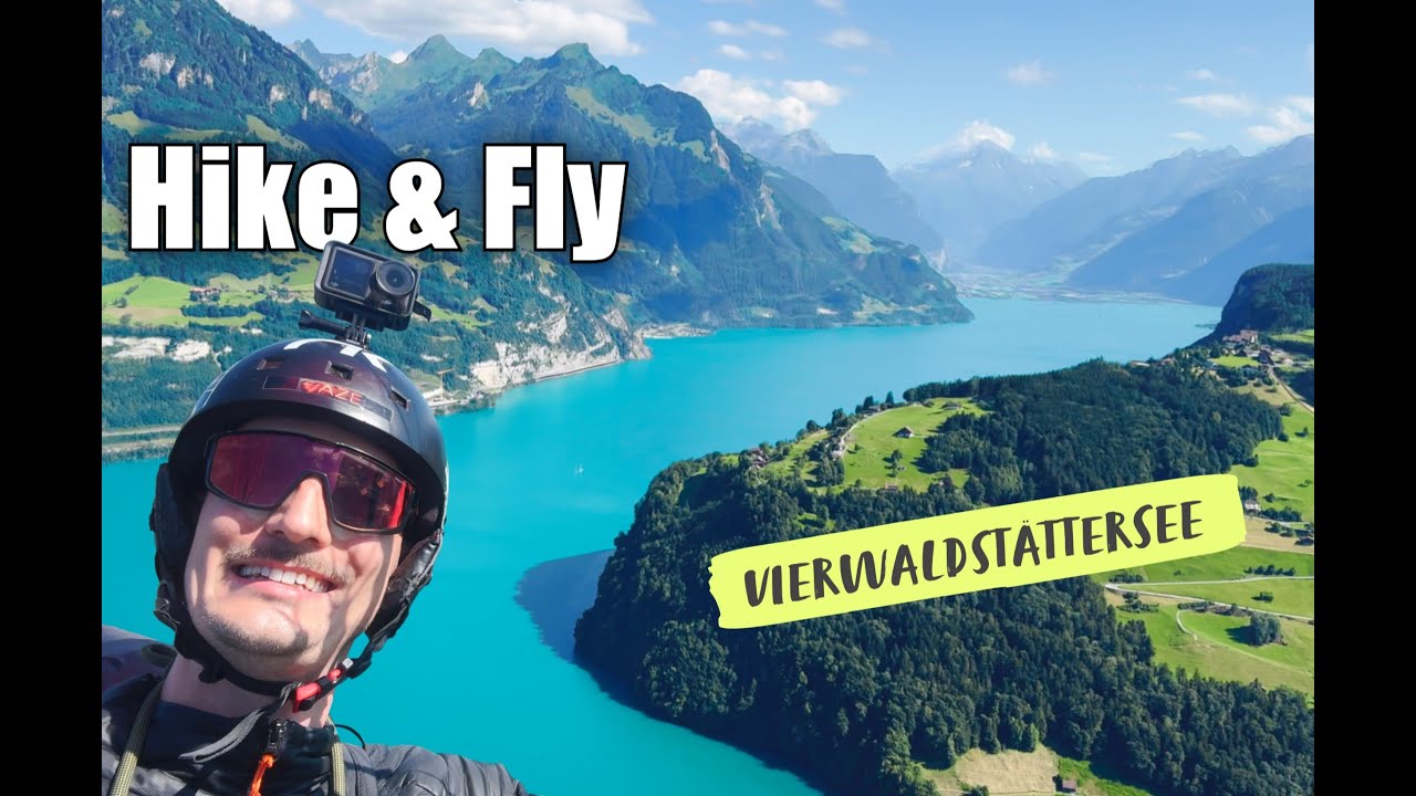 Steiler Aufstieg hat sich auf jeden Fall gelohnt: Grandiose Aussicht beim Hike & Fly in der Schweiz!