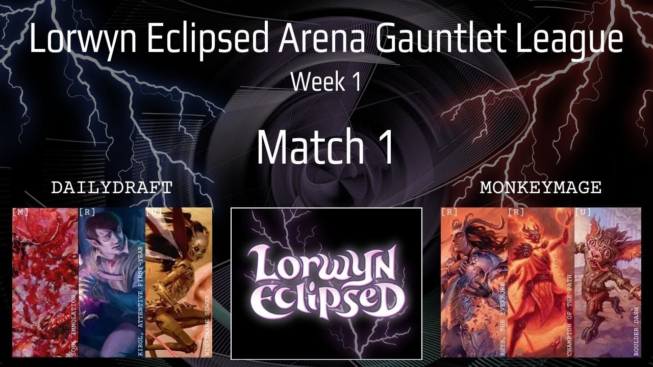 Первый матч лиги против MonkeyMage | Лига Lorwyn Eclipsed Gauntlet: 1-я неделя
