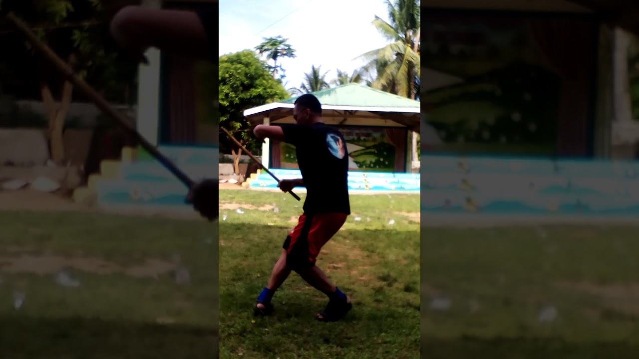 Kata 7  lapunti strike Arni's de Abaniko. Combination with triangular technique form