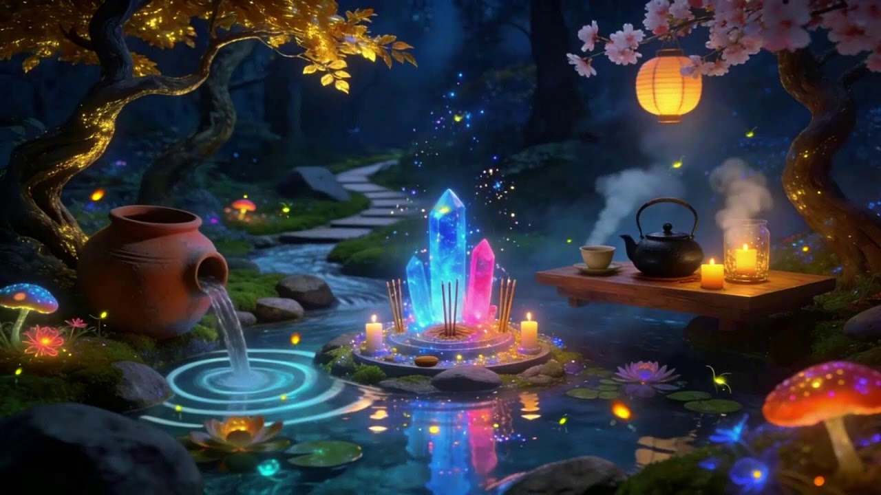 Japanese Garden Zen Music ?? Soft Water Flow for Meditation, Focus & Inner Calm