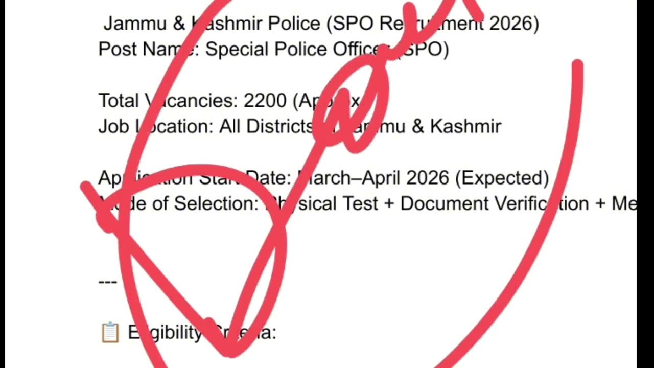 SPO Police Sallery & Permanent News // Spo Police New Bharti  Jammu And Kashmir #spopolice 