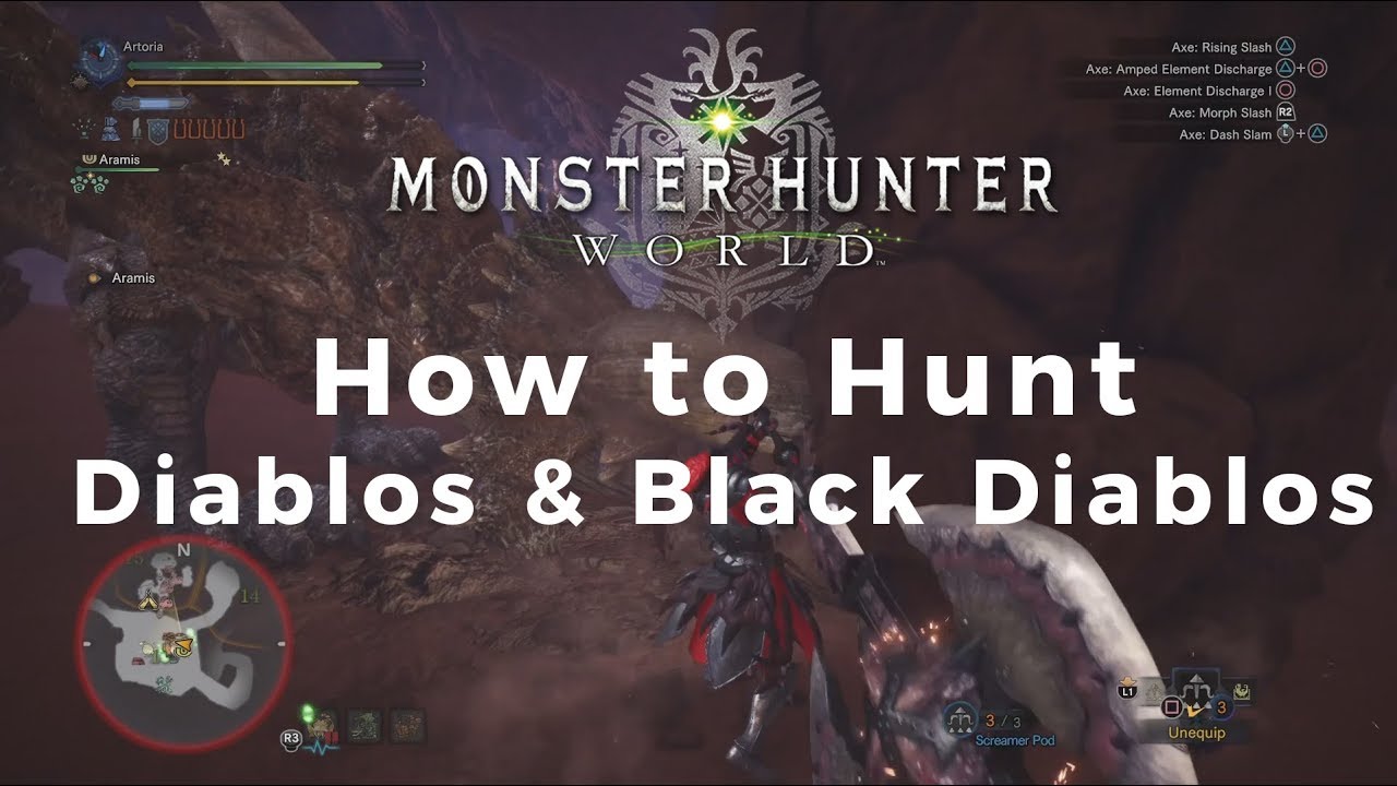 Monster Hunter World How To Hunt Diablos & Black Diablos