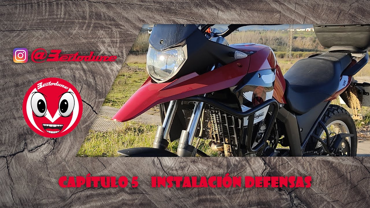 Capítulo 5. Instalación defensas Malaguti Dune 125