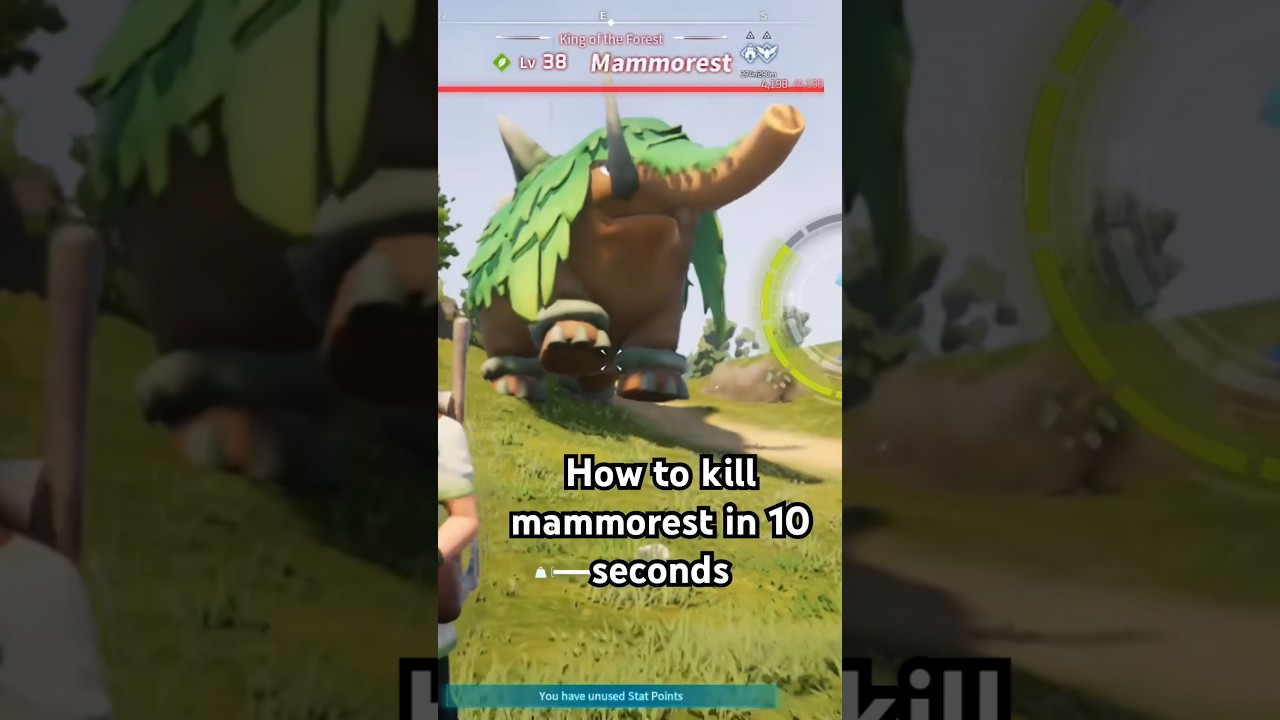 How to kill the mammorest boss in 10 seconds #palworld #shorts #palworldgameplay #palworldfunny #fyp