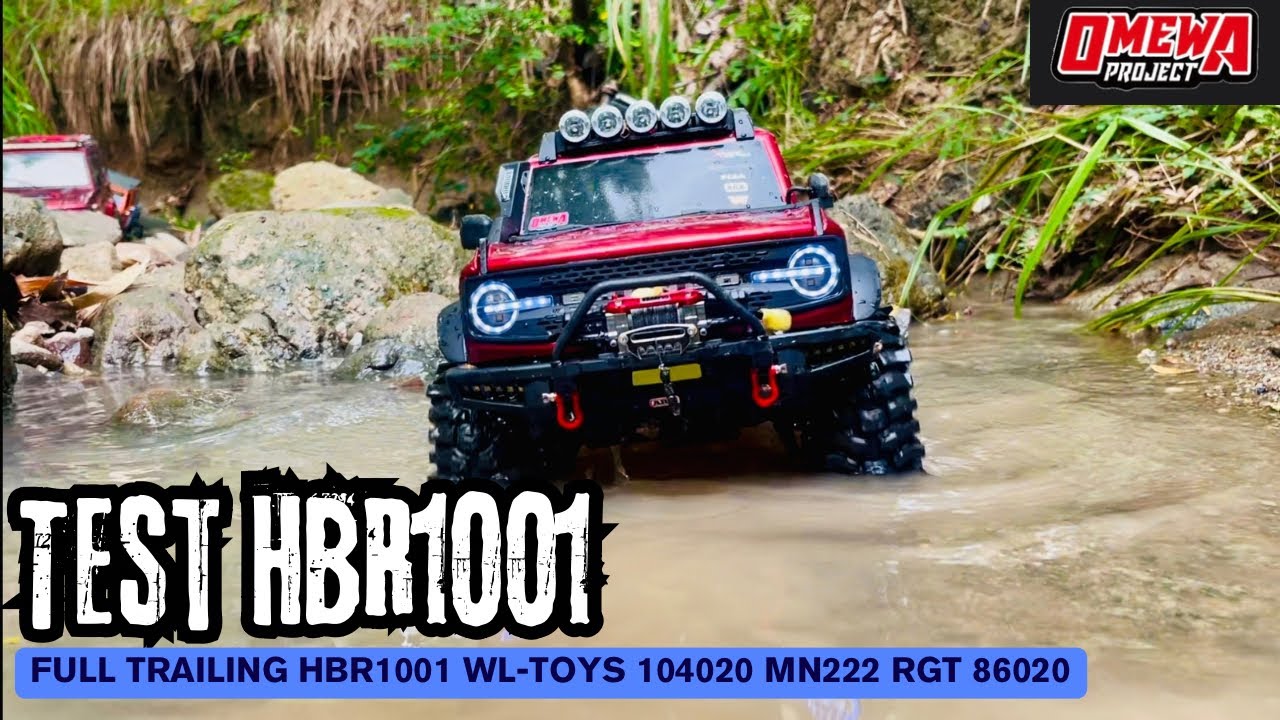 Full Trailing RC HBR1001 Full Upgrade, WL-Toys 104020, MN222, RGT 86020 Intruder, Test Kelayakan