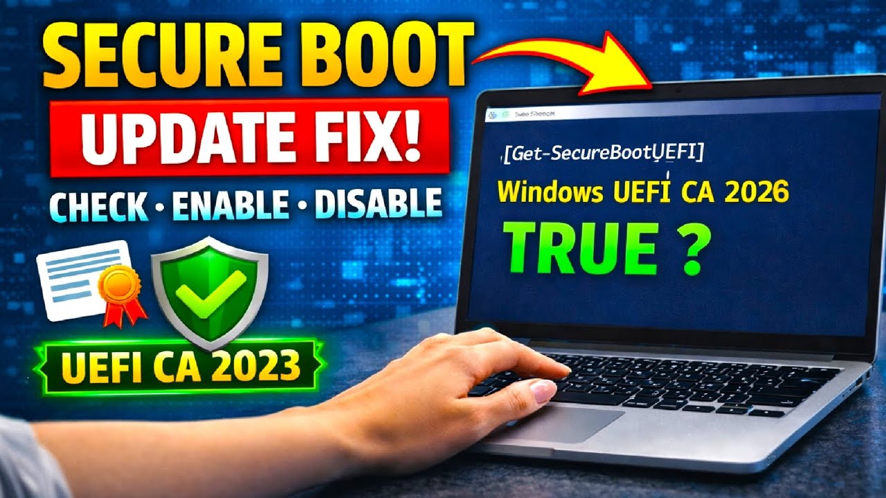 Windows Secure Boot Update Fix | Enable Secure Boot Certificate 2026