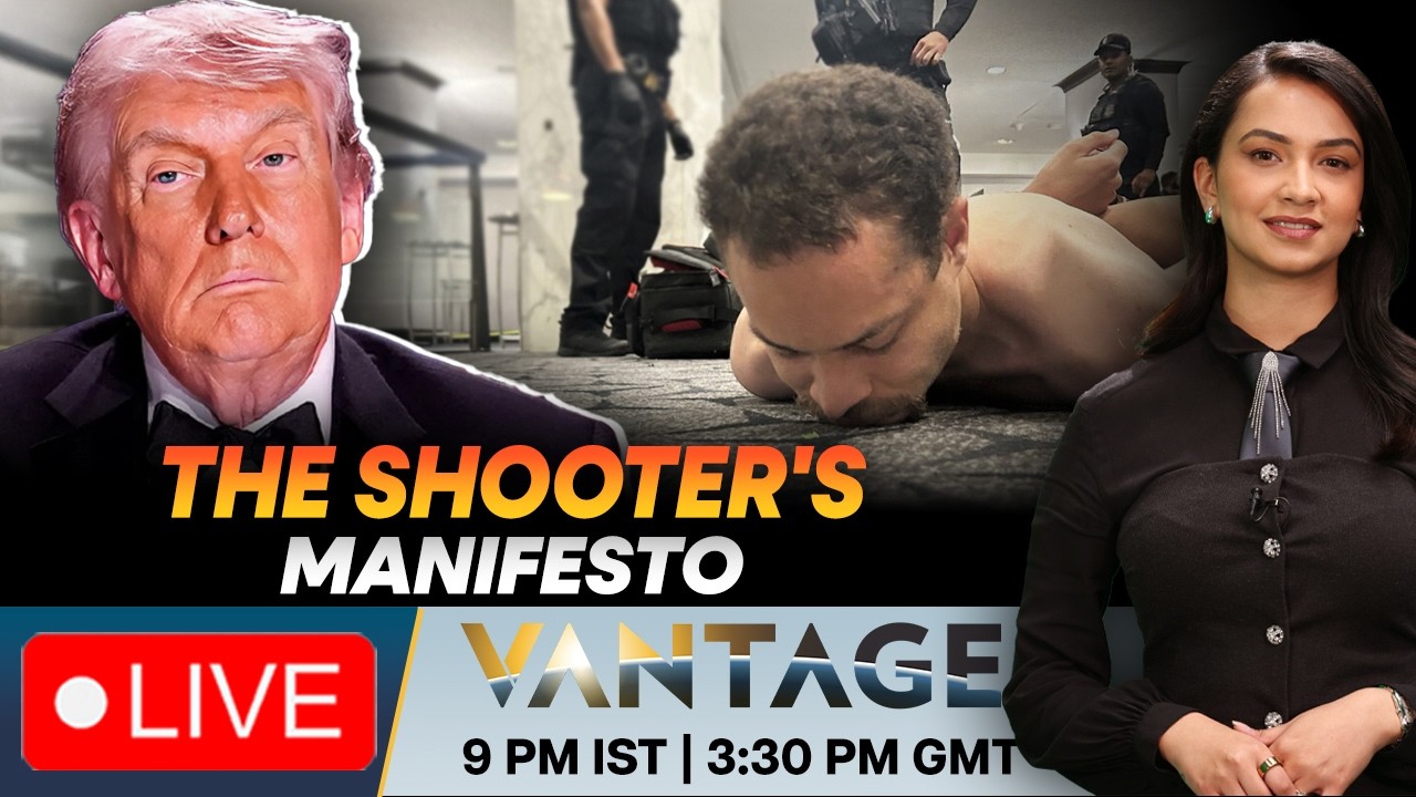 LIVE: White House Dinner Shooter Cole Allen's Chilling Manifesto Revealed | Vantage on Firstpost
