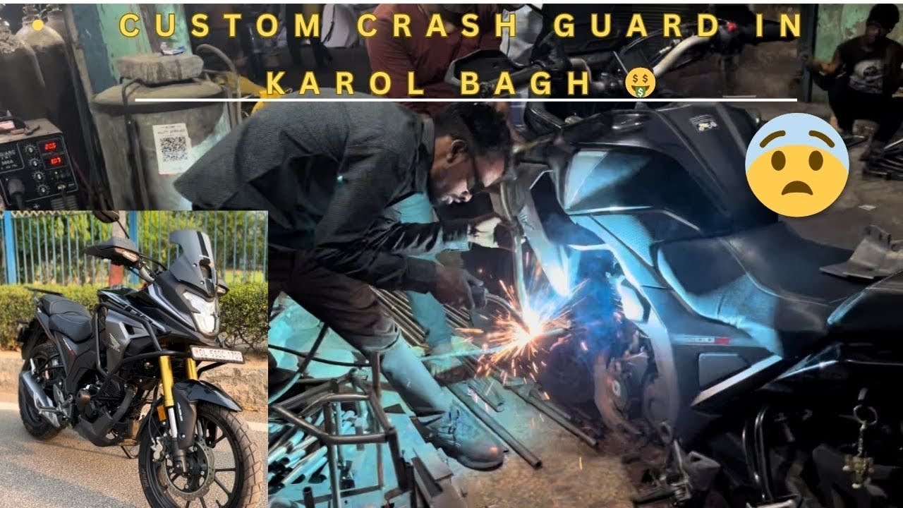 One and only in Delhi cheapest  Custom crash gaurd in Karol bagh in just 2000rs😱🤑