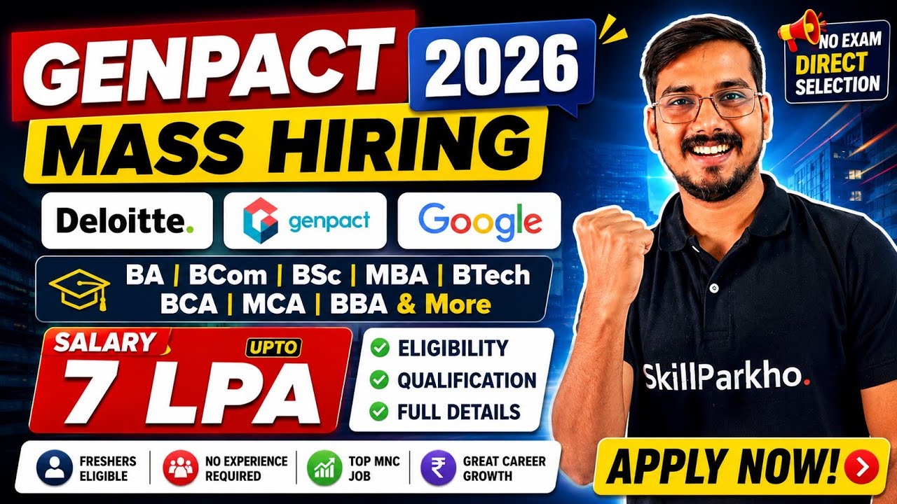 Google, Deloitte, Genpact & Alight Hiring 2026 | Freshers & Experienced | Latest Off Campus Jobs