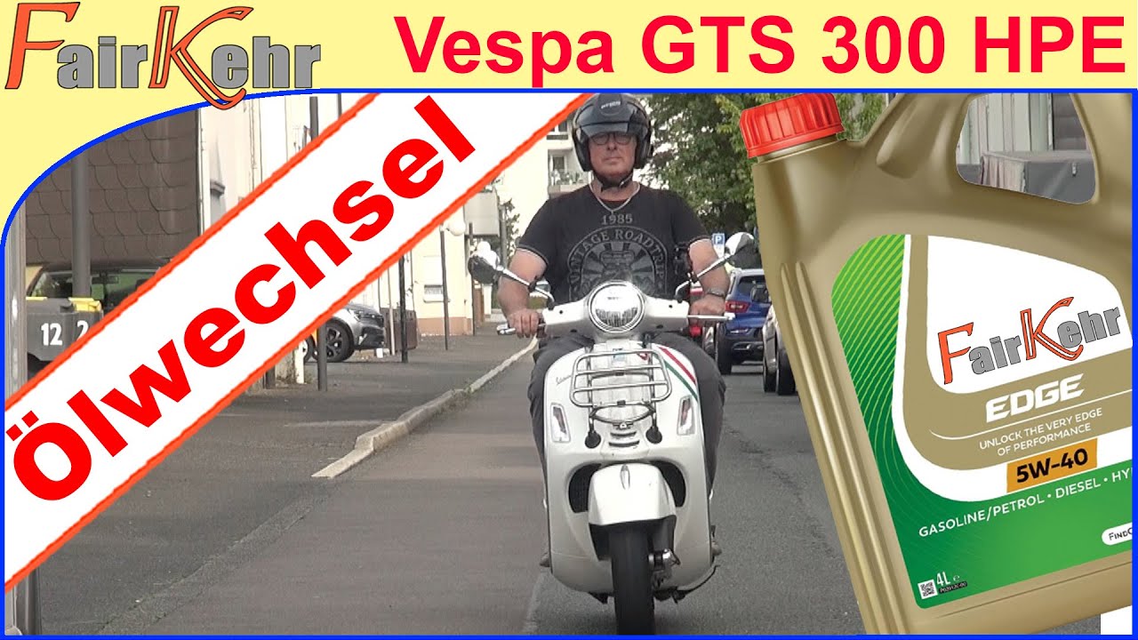 Ölwechselservice an der Vespa GTS 300 Super HPE