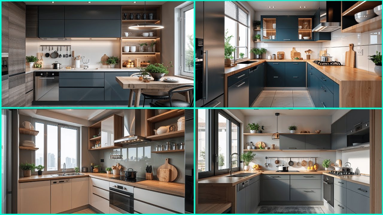 Modern Small Kitchen Interior Ideas 2025 | Space-Saving Design