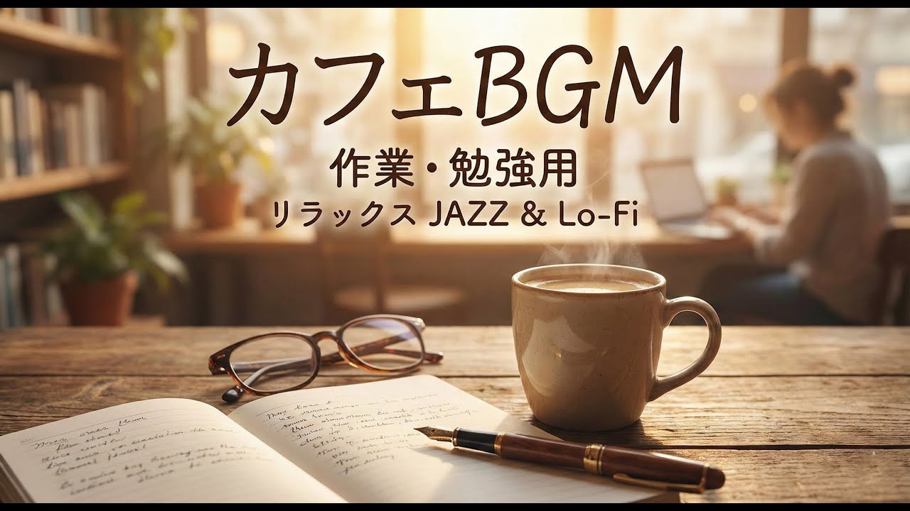 【作業用BGM】【商用利用可能】最高の集中力をもたらすカフェ音楽 - 勉強・仕事・読書のためのリラックスJazz & Piano