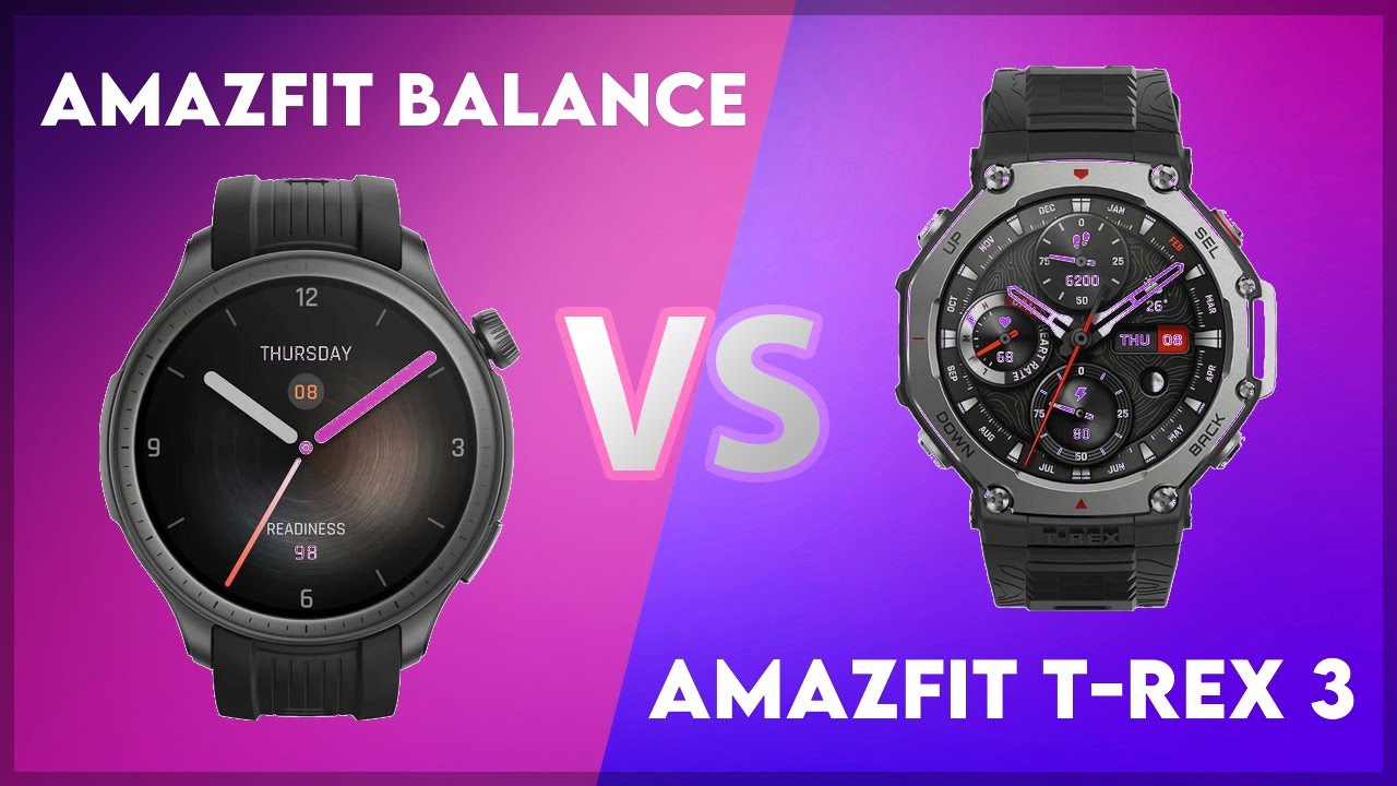 Amazfit Balance vs Amazfit T-Rex 3 Comparison