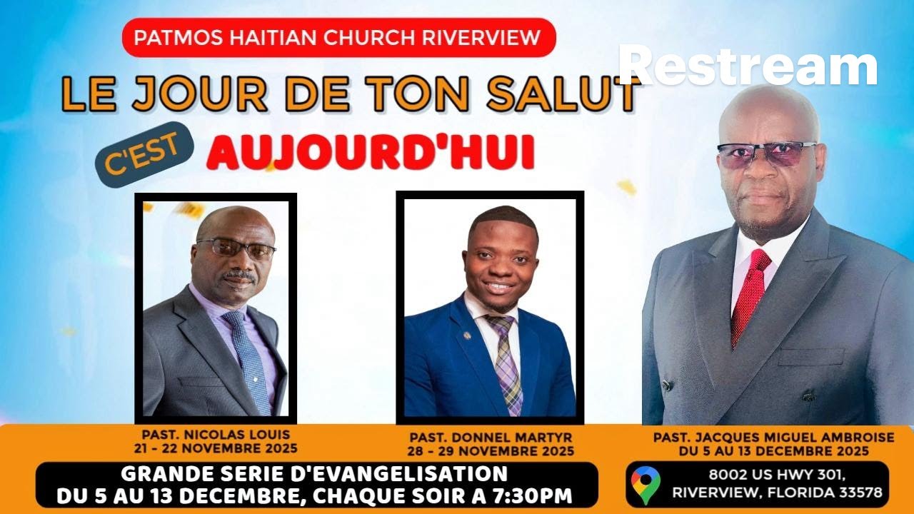 Le Jour De Ton Salut C'est Aujourd'hui - Saturday Morning - Dec 13th 2025