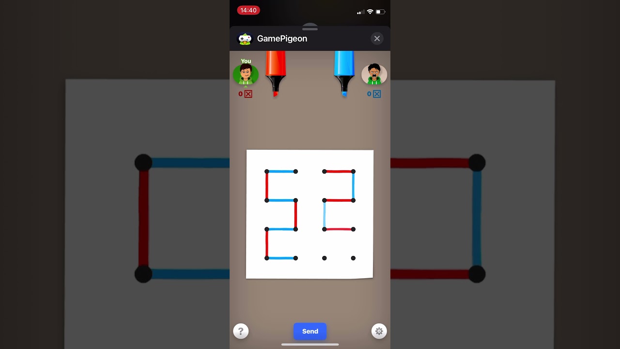 GamePigeon Dots & Boxes speedrun any% with kttwong12 - 1:11.267 (WR)