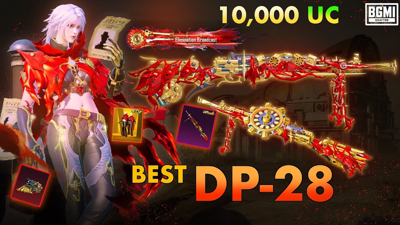 NEW FIRST EVER LVL 8 DP-28 SKIN !🔥| 10k UC CRATE OPENING | Blood bane Ultimate | BGMI/PUBG MOBILE