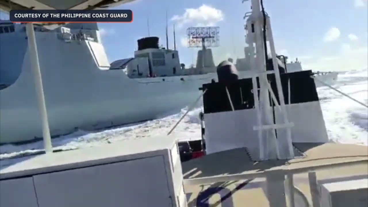 Корабль береговой охраны Китая столкнулся с кораблем ВМС Китая в Западном Филиппинском море