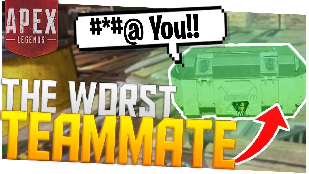 The *WORST* Teammate I've EVER Had (Toxic) - PS4 Pro Apex Legends!