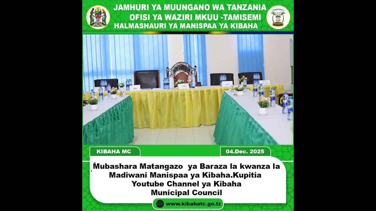 KIKAO CHA KWANZA  BARAZA LA MADIWANI  MANISPAA YA KIBAHA