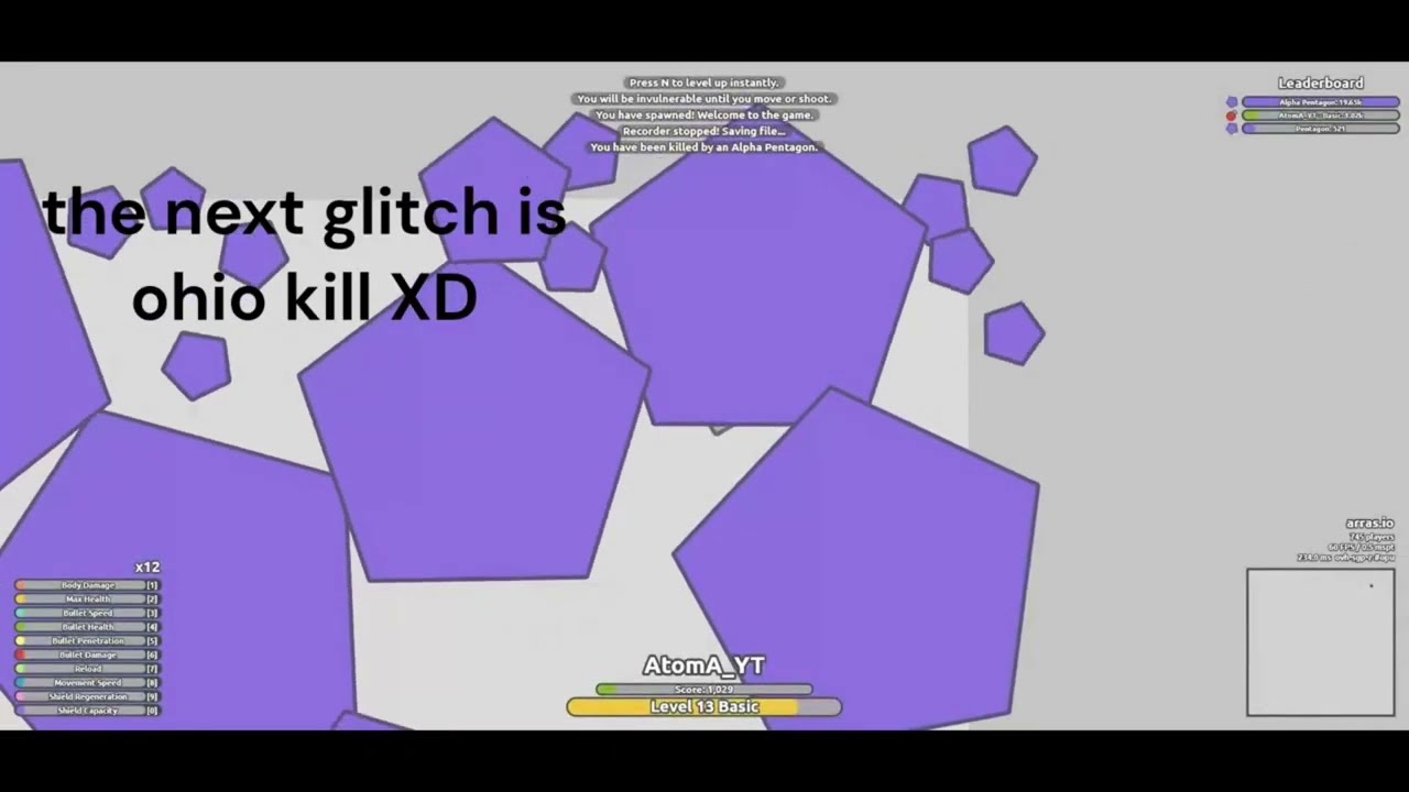 arras.io glitches compilation + bonus glitches!!