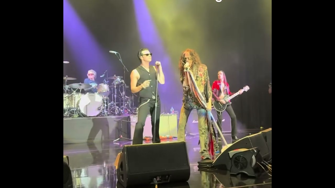 Yungblud and Steven Tyler rocking a classic Aerosmith tune at Steven’s post-Grammy fundraiser 