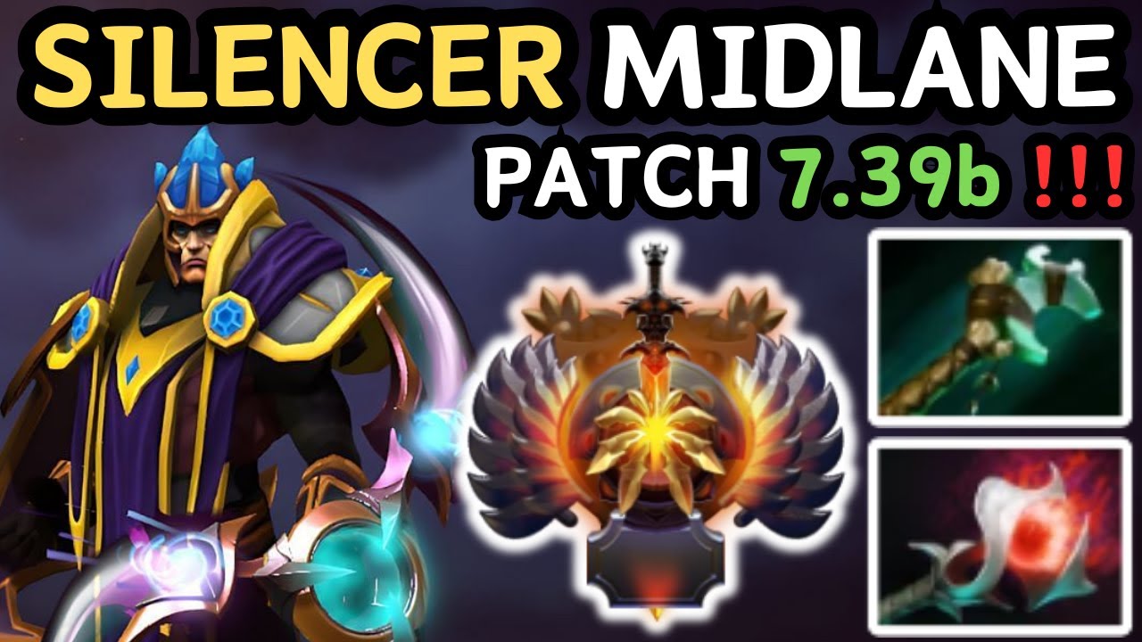 🔥 IMMORTAL SILENCER Midlane Gameplay Patch 7.39b 🔥 Silencer Mid Gameplay - Dota 2
