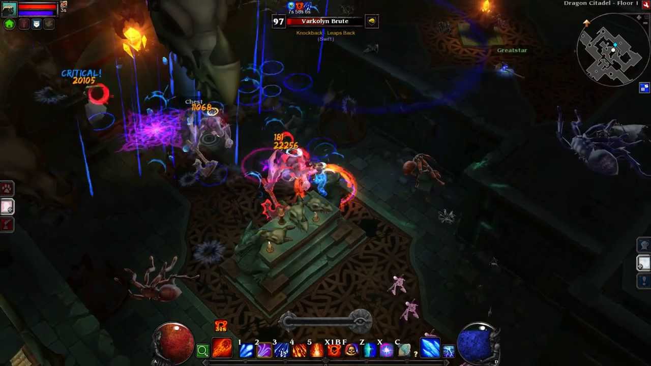 Torchlight 2: High Level Ember Mage Gameplay - Map Works