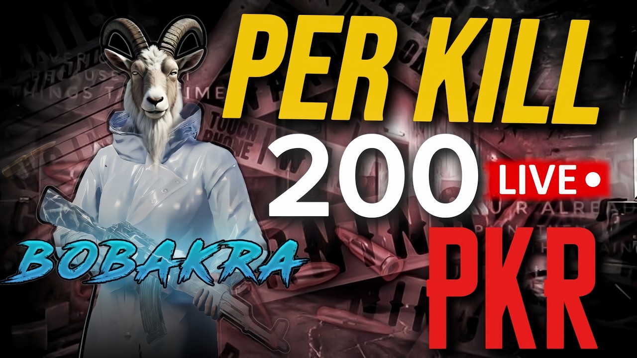 AJJ HO GA MOOT KA TANDAW KILO O KILL HON GY   | Pubg Mobile |BOBAKRA Live Stream