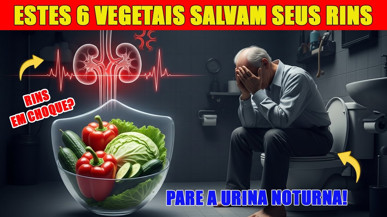 PARE de Urinar à Noite: 6 Vegetais que Salvam seus Rins e o Sono!