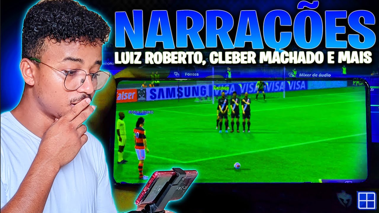 INCRIVEL: PES 2013 COM NARRRAÇÃO DE LUIZ ROBERTO CLEBER MACHADO SILVIO LUIZ E MAIS...