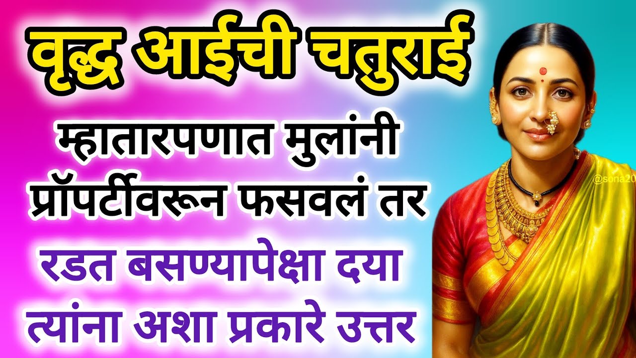 मुलांनी प्रॉपर्टी वरून फसवलं तर रडत बसण्यापेक्षा अशाप्रकारे उत्तर दया #marathistory #मराठीकथा #katha