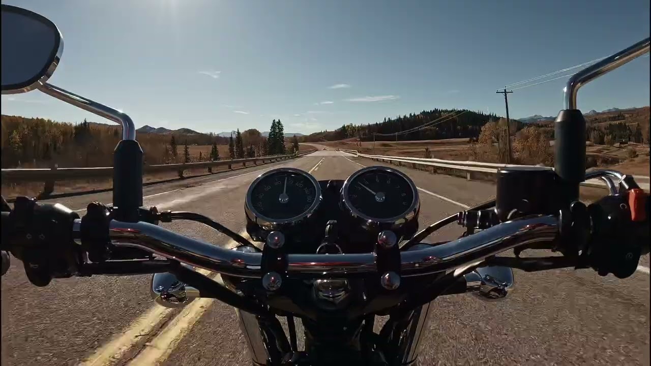 Chill calm relaxing lo-fi beats 3-hour-long motorcycle ride Kawasaki W800 with music 4k screensaver