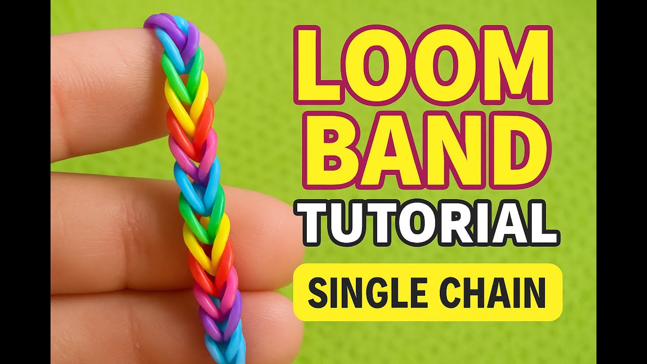 Loom Band Tutorials: Single Chain