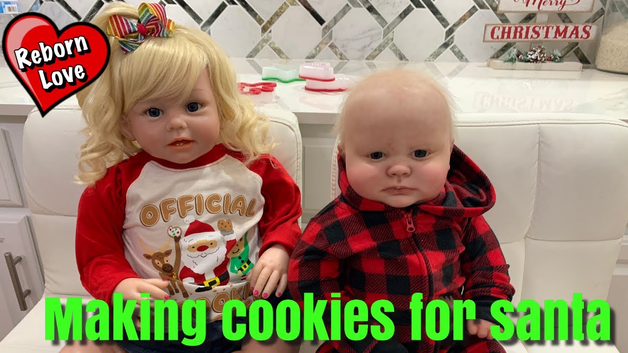 Reborn Toddler Christmas Eve Kylie Makes Cookies for Santa