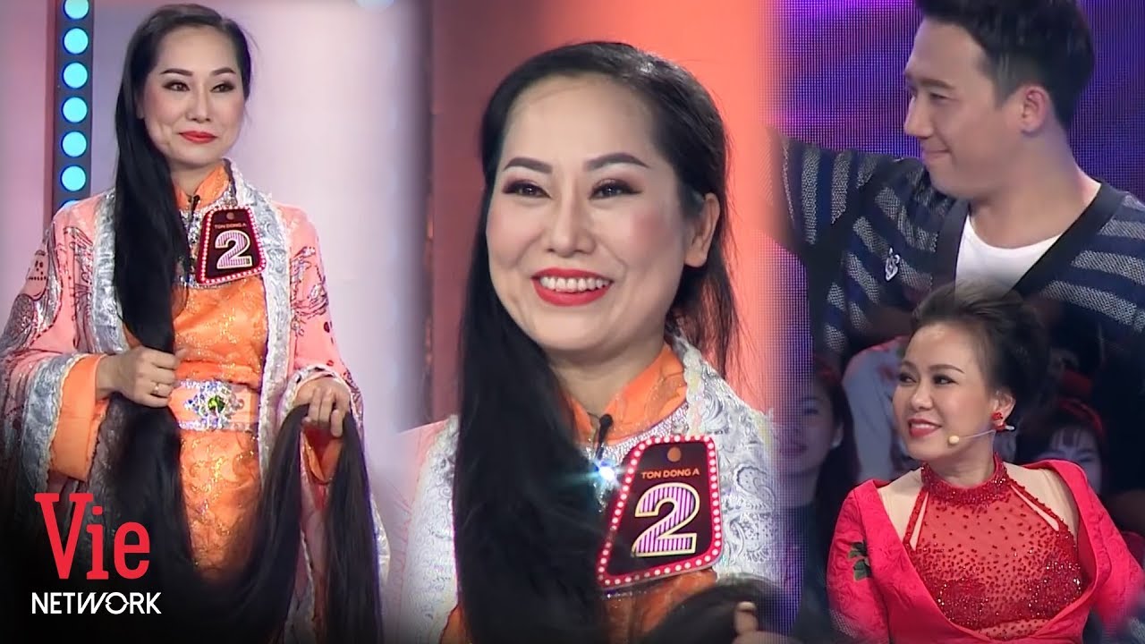 Người phụ nữ có mái tóc dài nhất Việt Nam 2 mét 4 khiến Trấn Thành thích thú
