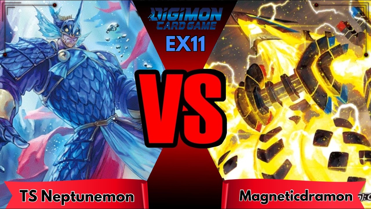 Digimon TCG: TS Neptunemon VS Magneticdramon (Match, EX11 Format)