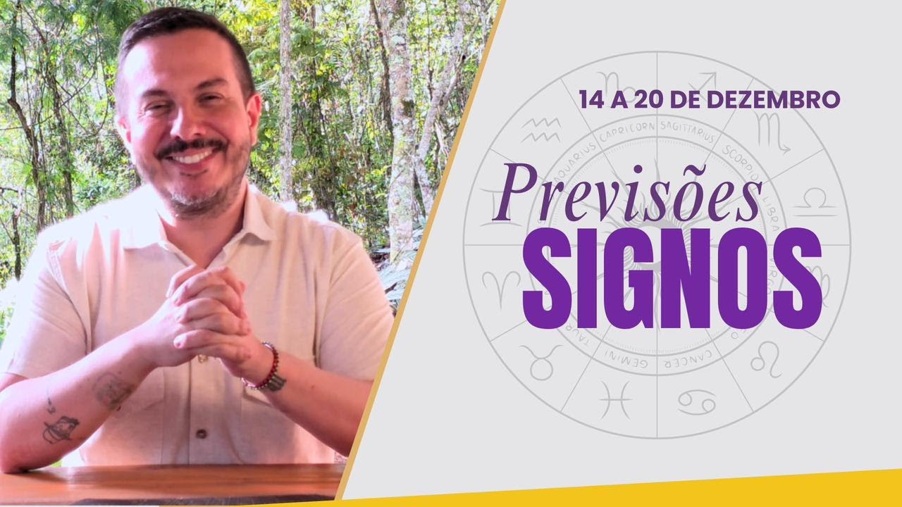 PREVIS&Otilde;ES DOS SIGNOS - 14 a 20  DEZEMBRO 2025 | Andr&eacute; Mantovanni
