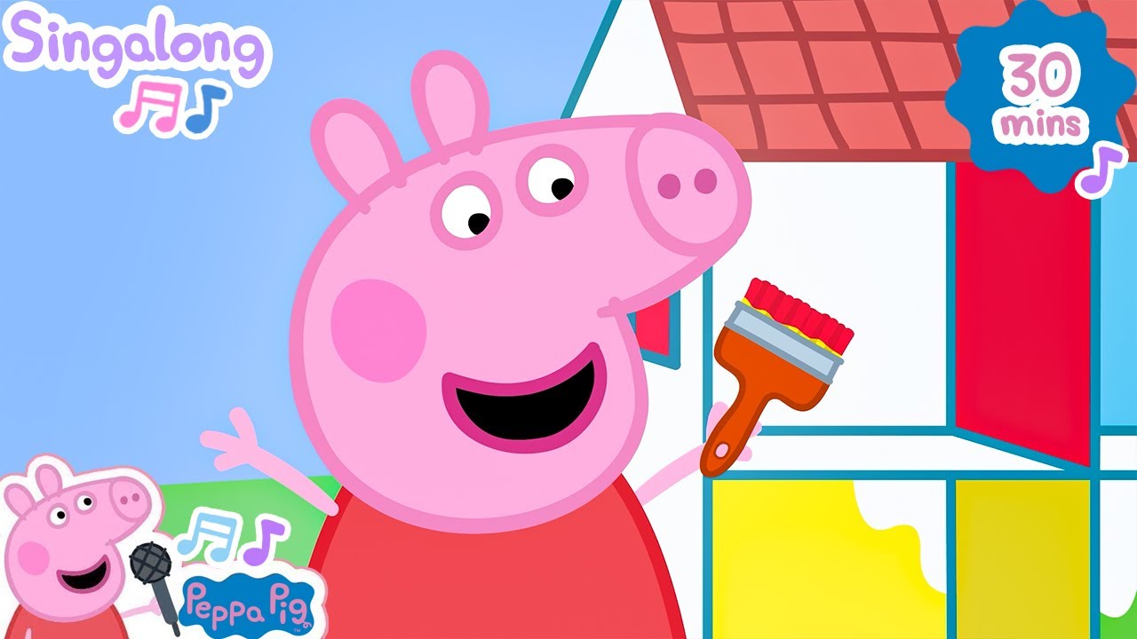 Painter Peppa! 🎨🎵🐷 Sing Along with Peppa Pig! Nursery Rhymes for Kids | Peppa Pig Cartoon Songs