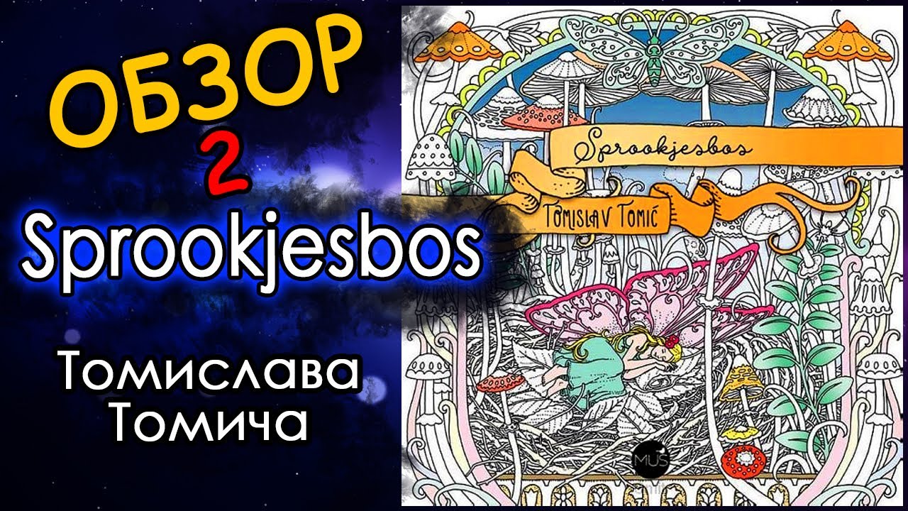 Обзор раскраски Sprookjesbos/Мечты фей. Томислав Томич/Tomislav Tomic. Раскраска анстистресс.
