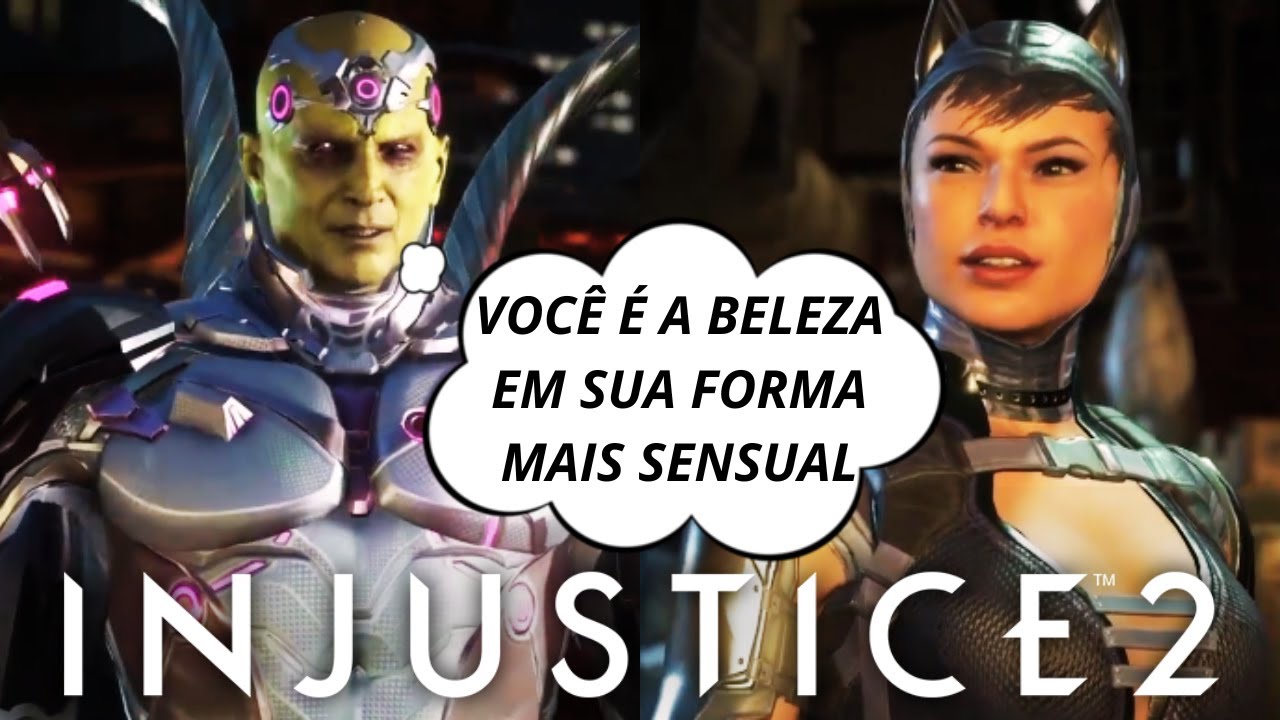 INJUSTICE 2 AS MELHORES FALAS DO BRAINIAC CONTRA TODO ELENCO. EU SOU BRAINIAC 6 👽