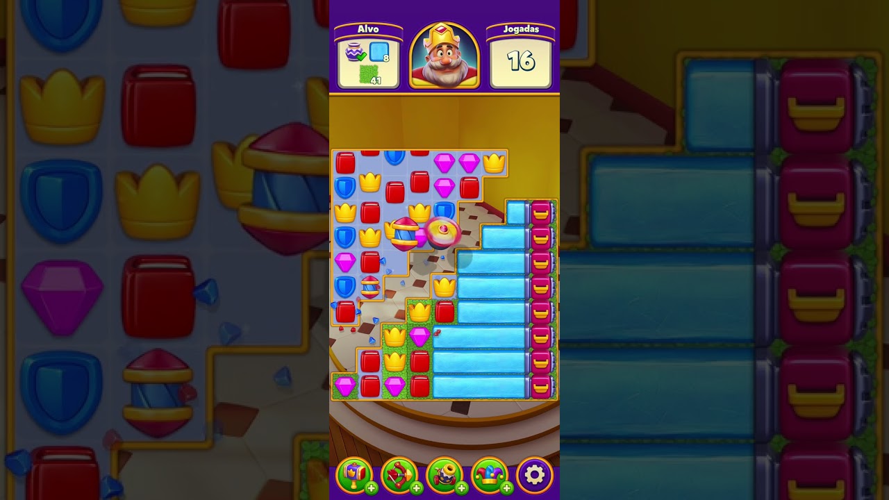 Jogando Royal Match parte 59 nível 175